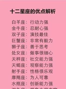 金牛座：天生