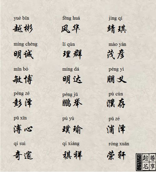 起名注意事项