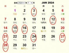 阴历良好日子较大盘点