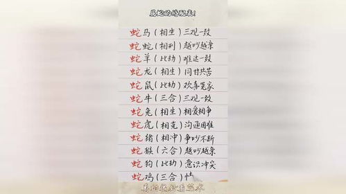 具体属相婚配解析