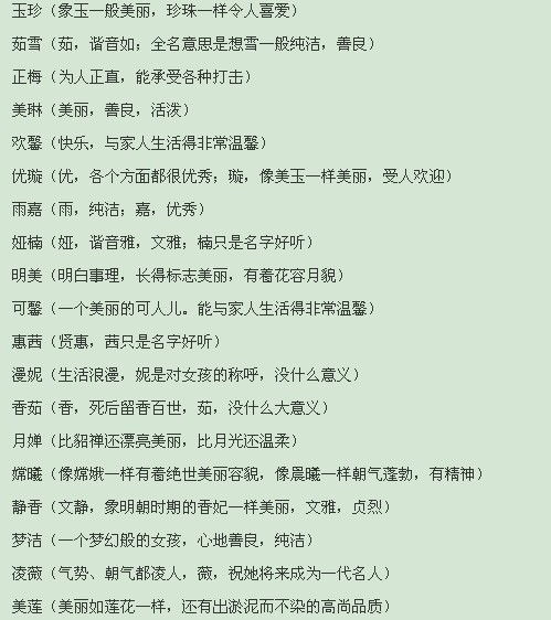苗姓女孩名字的灵感源泉