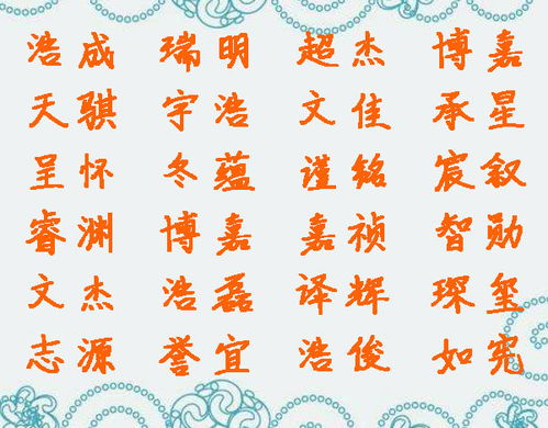 1. 任姓男孩：志存凌云， 气势如虹