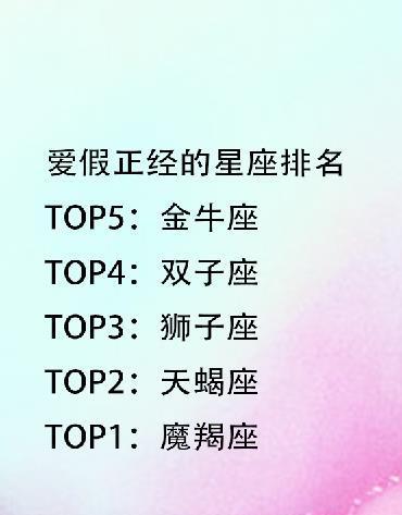 摩羯座到底排几？